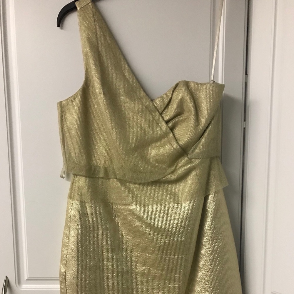 Mini Gold Shimmer Dress